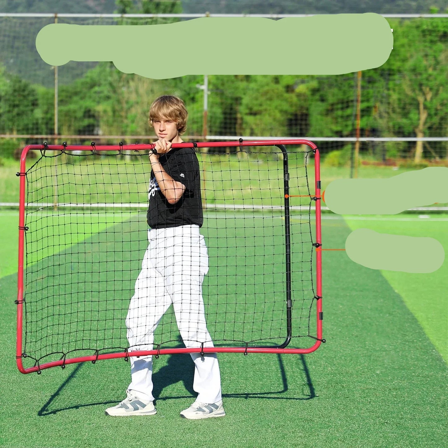 4x5.5ft Baseball & Softball Rebounder Net Perfect Your Pitch & Fielding