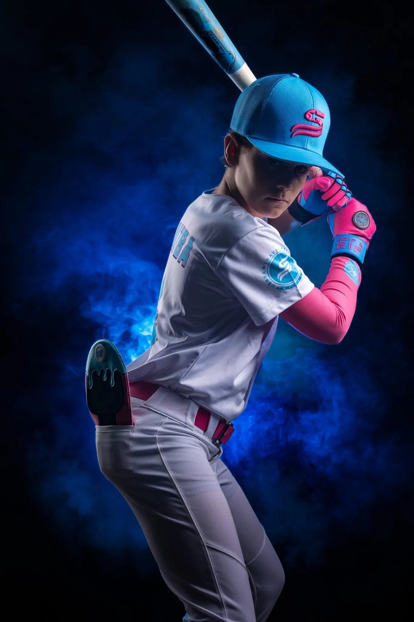 Drip & Rip™ "Baller" Series Premium Leather Long Cuff Batting Gloves Vice Vice Baby