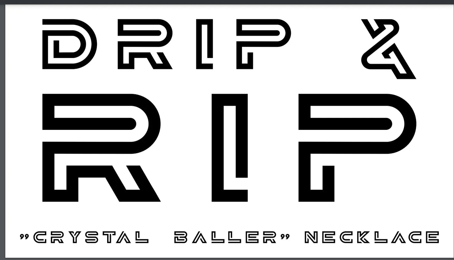 Drip & Rip™ Crystal Baller Danger Zone Necklace
