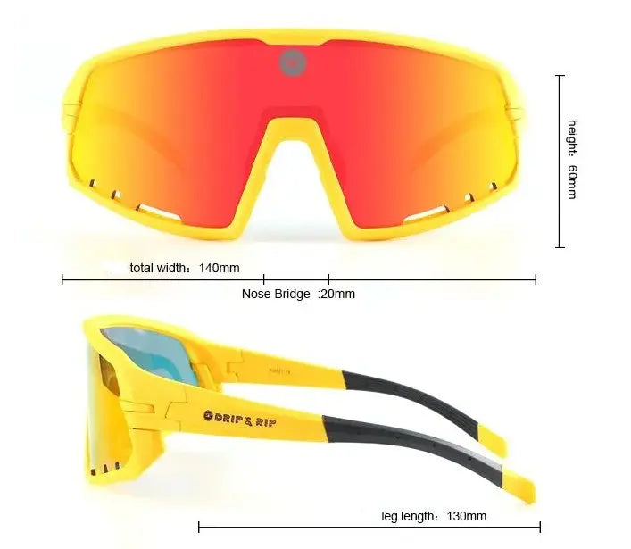 Drip & Rip™ Vibe Series Baseball and Softball Sunglasses - Danger Zone