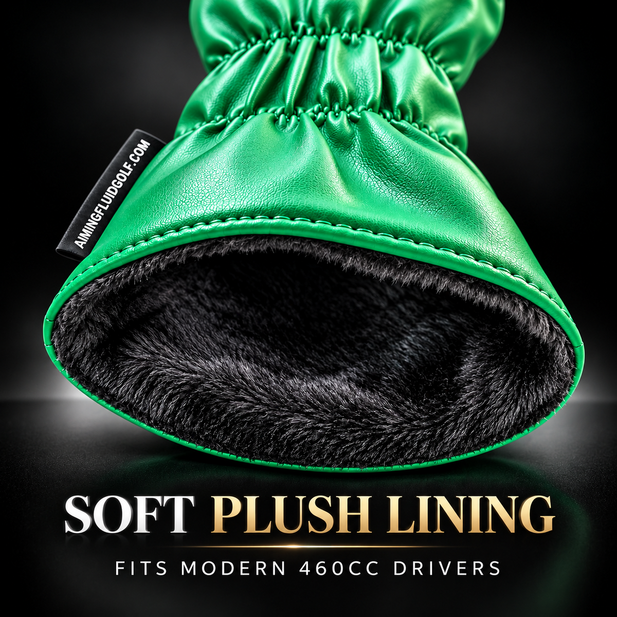 DON'T SUCK™ Reserve — Poinsettia Driver Headcover (Emerald Green, 460cc)