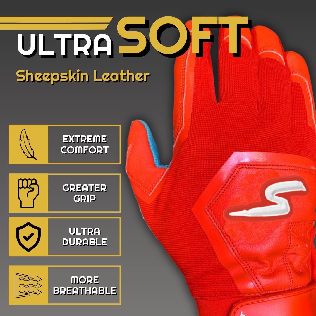 Color Crush Batting Gloves - Navy