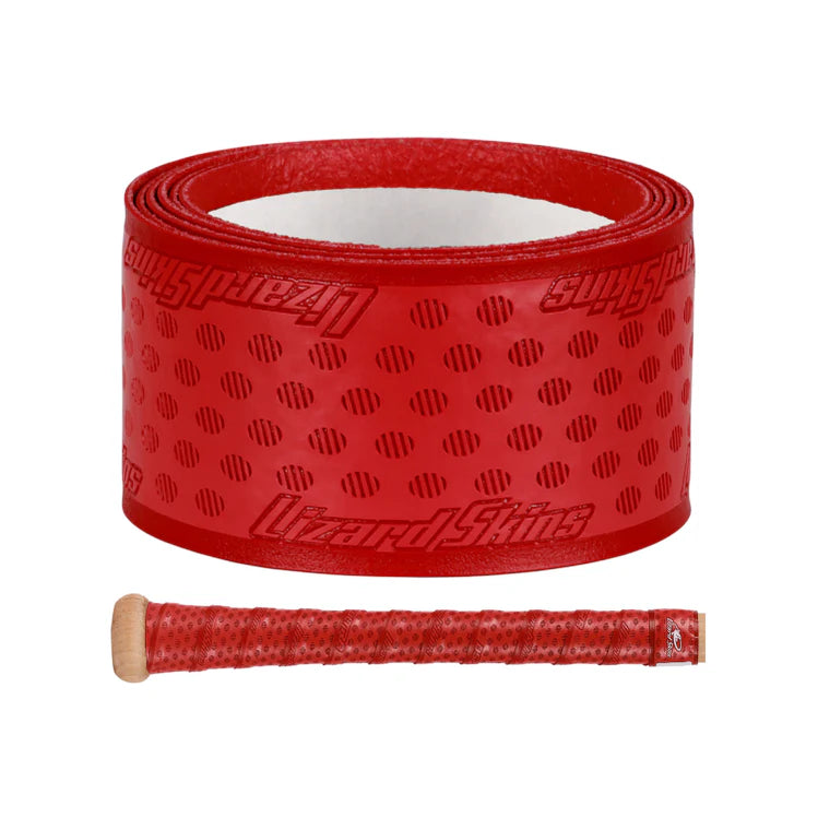 Lizard Skins DSP Ultra Bat Grip - Solid - Crimson Red - Local Stock