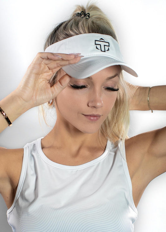 TMPR "T" Performance Visor (In black, navy, dusty rose and white) **LAST CHANCE
