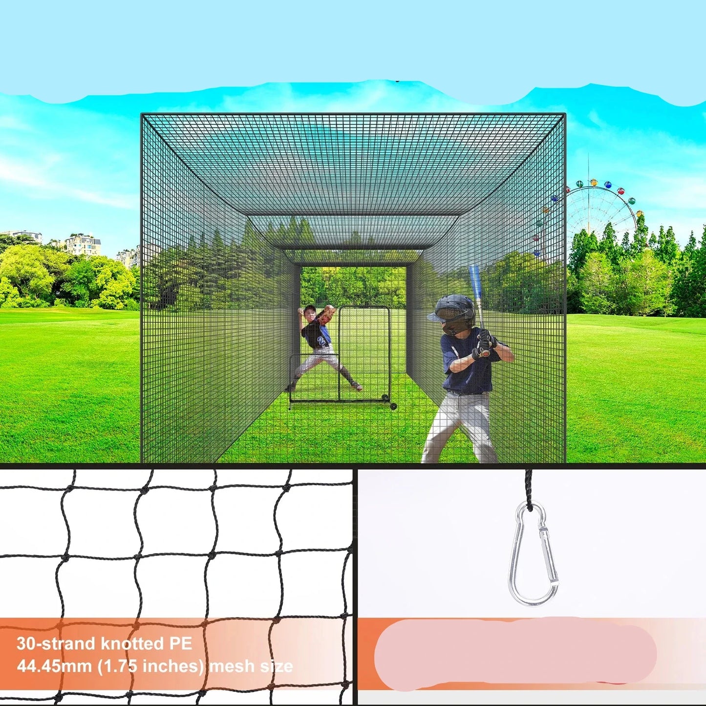Baseball Pitching & Batting Cage  All in One Training Solution