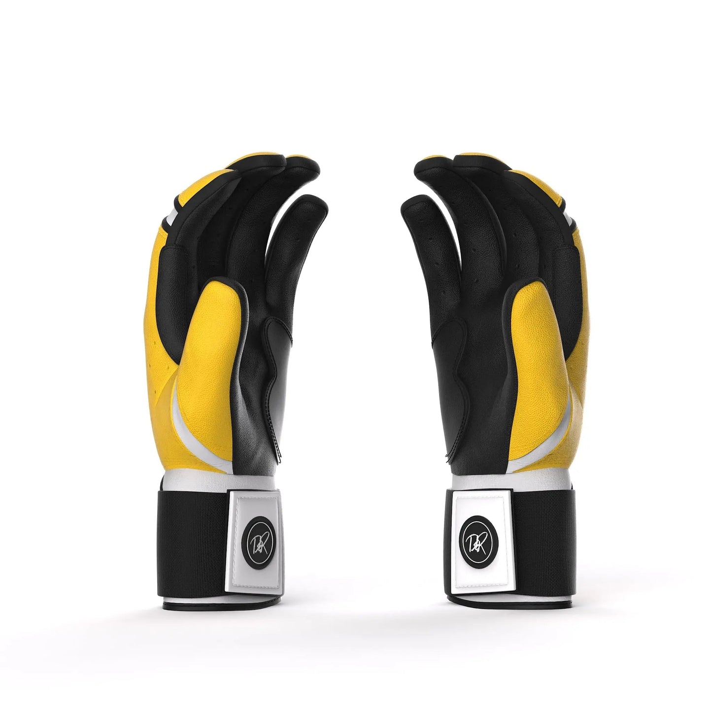 Drip & Rip™ 'Baller' Series Premium Leather Long Cuff Batting Gloves Danger Zone