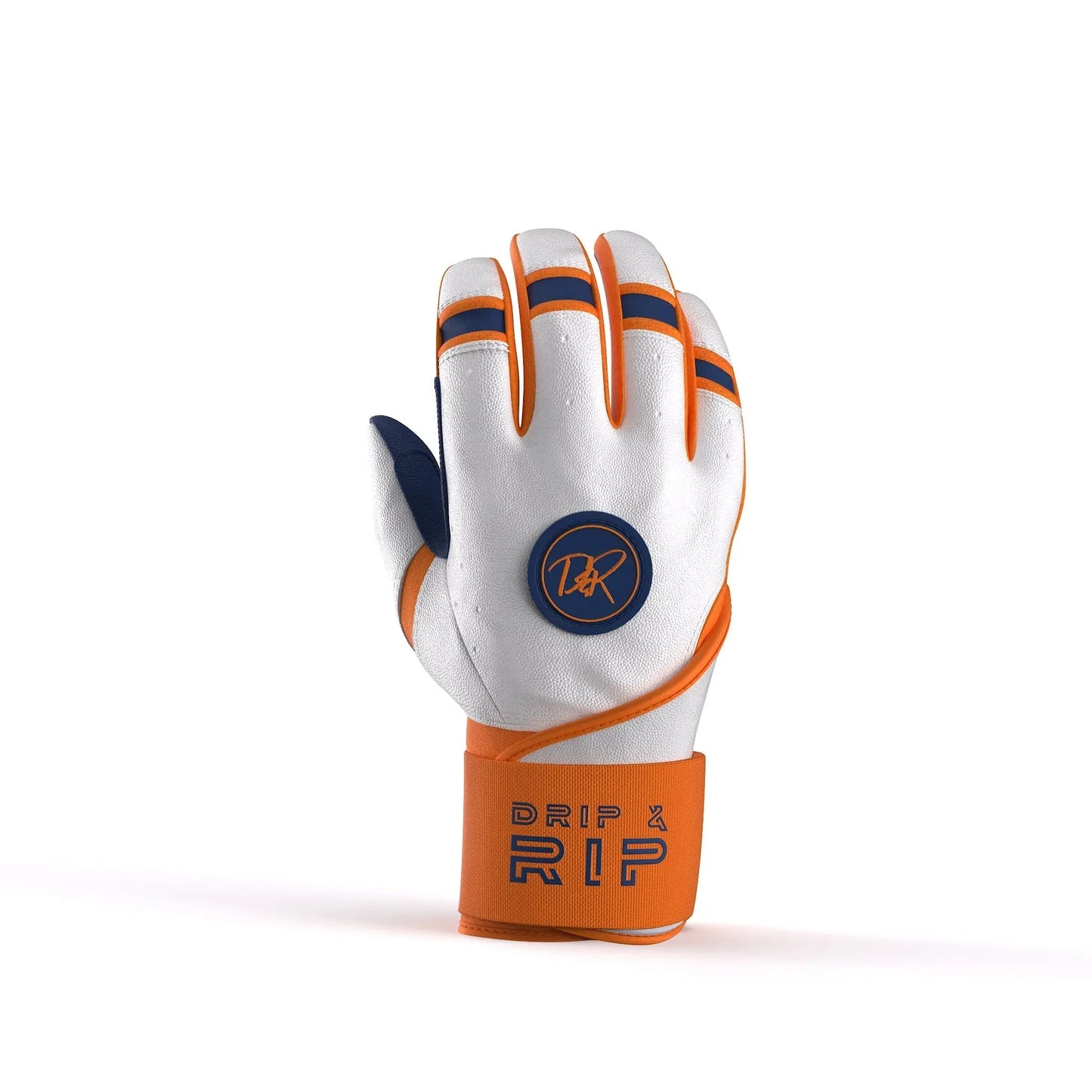 Drip & Rip™ "Baller" Series Premium Leather Long Cuff Batting Glove Freezer Burn