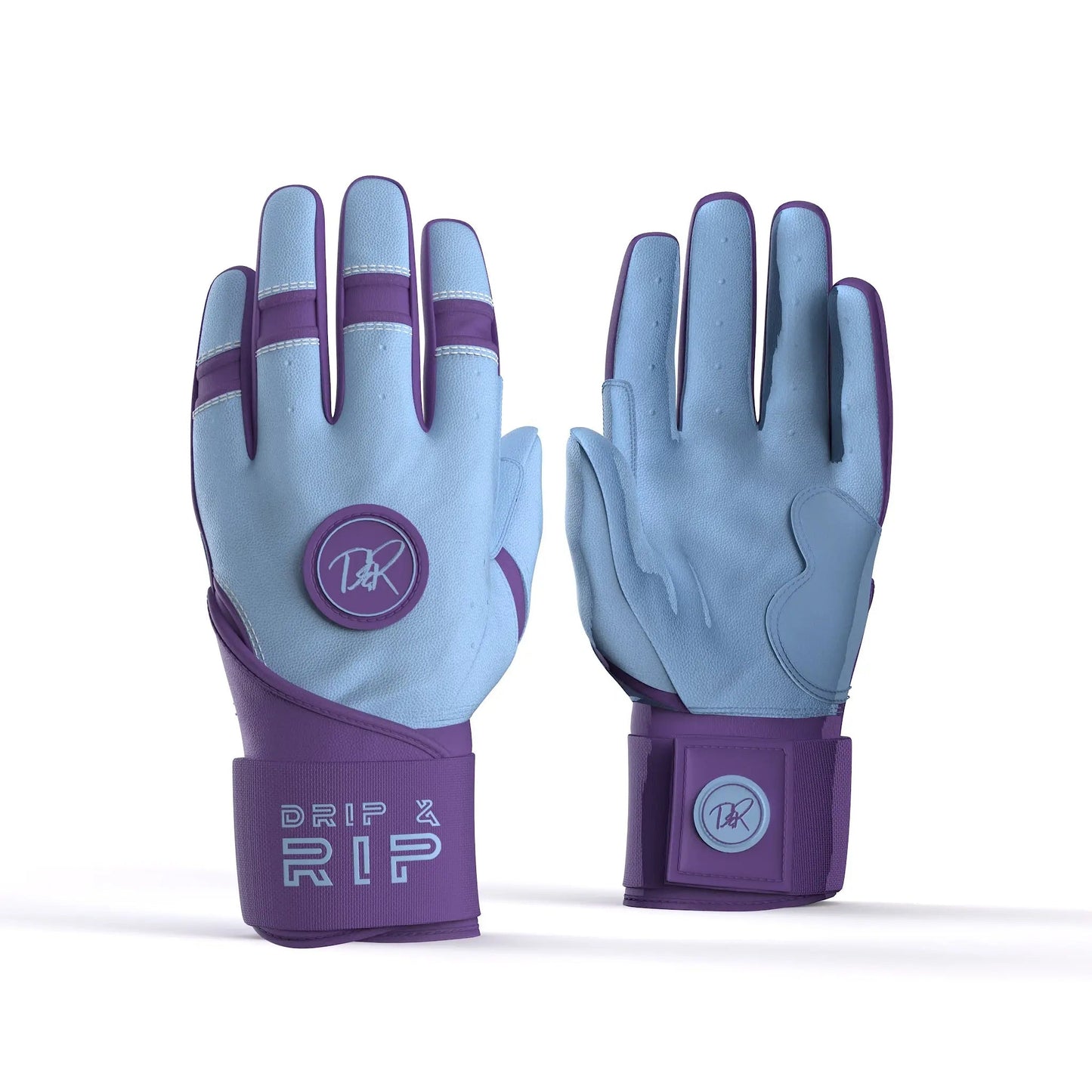 Drip & Rip™ 'Baller' Series Premium Leather Long Cuff Batting Glove Mint Condition