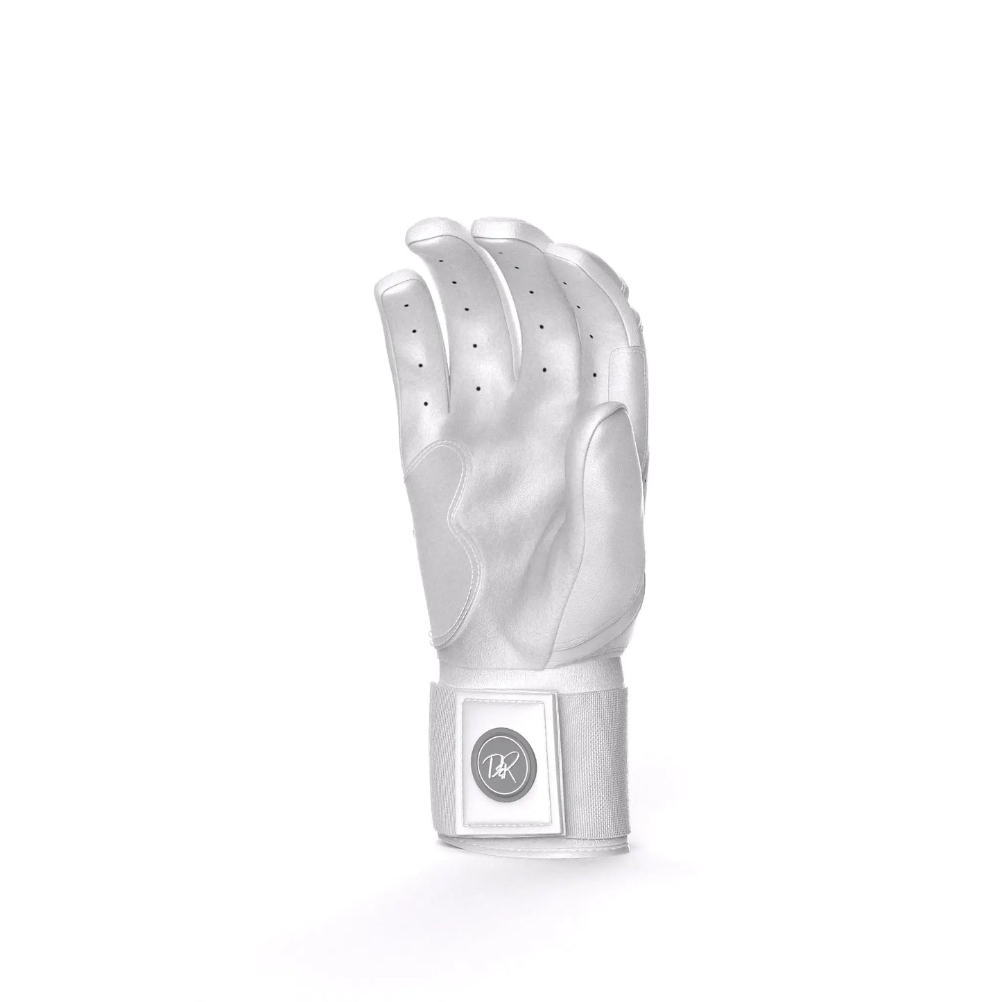 Drip & Rip™ "Baller" Series Premium Leather Long Cuff Batting Gloves Specter