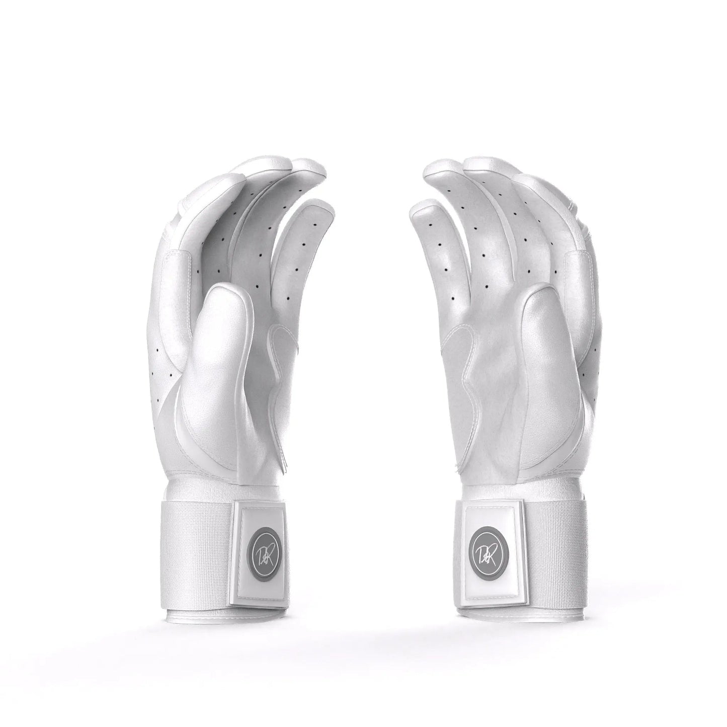 Drip & Rip™ "Baller" Series Premium Leather Long Cuff Batting Gloves Specter