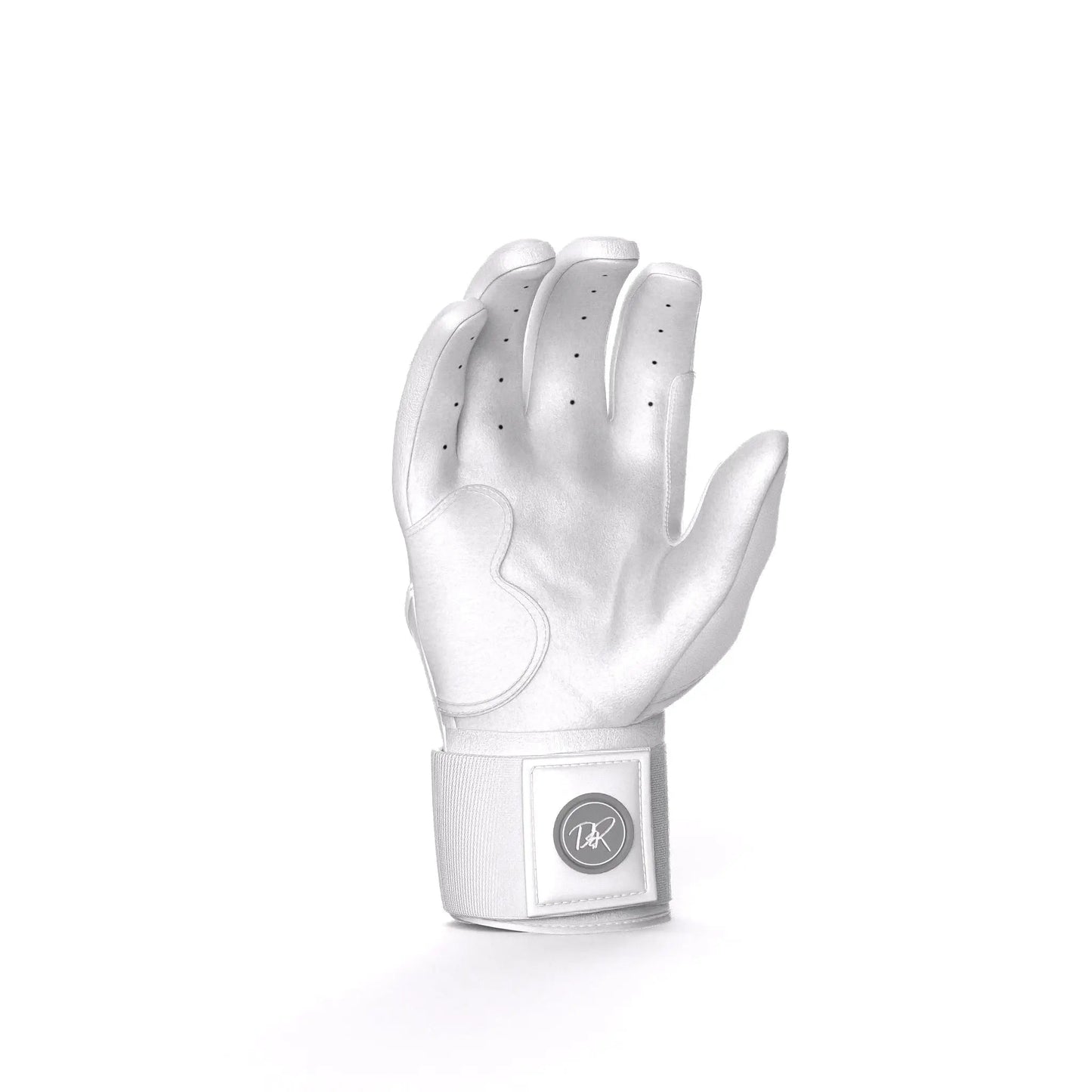 Drip & Rip™ "Baller" Series Premium Leather Long Cuff Batting Gloves Specter