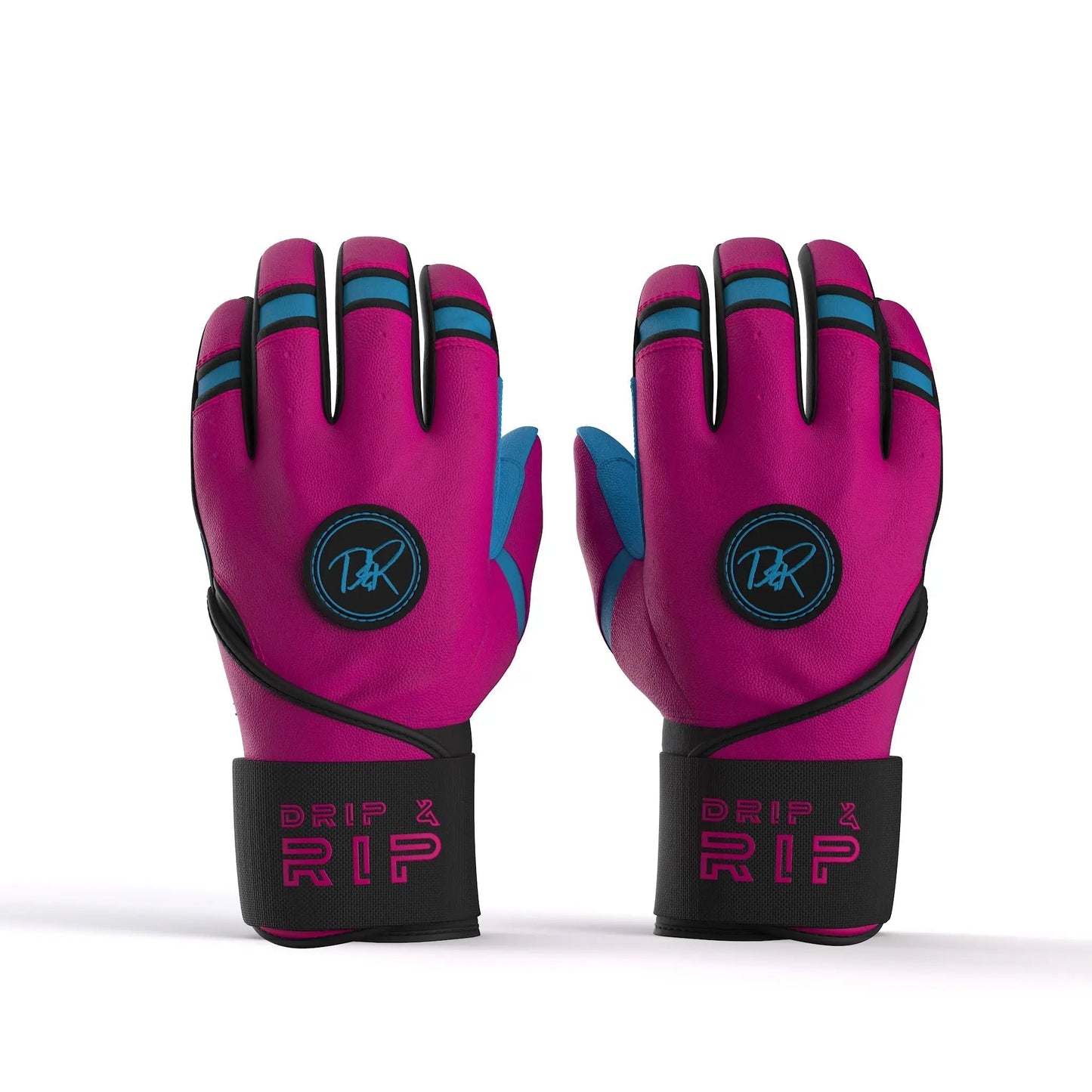 Drip & Rip™ "Baller" Series Premium Leather Long Cuff Batting Gloves Vice Vice Baby