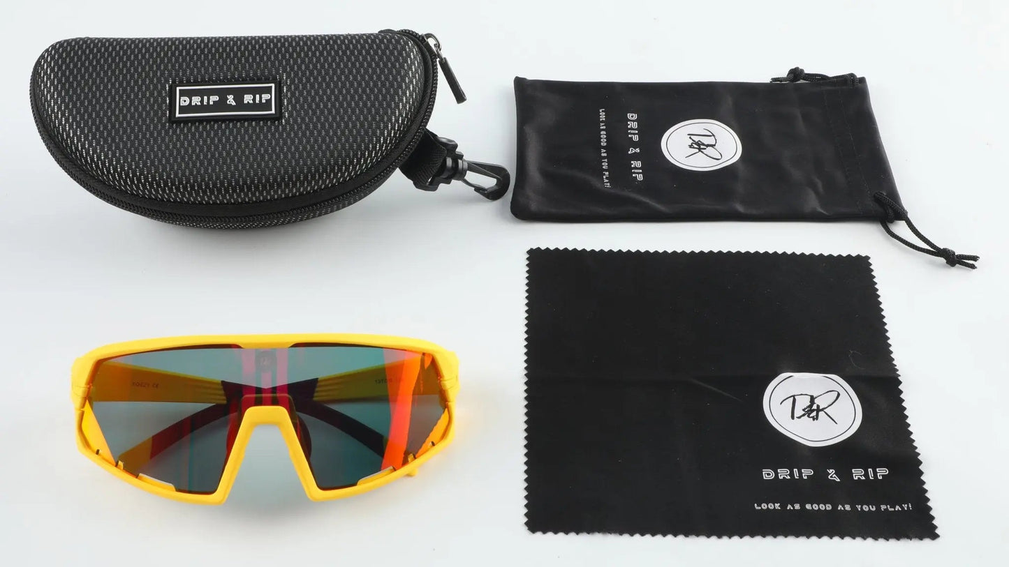 Drip & Rip™ Vibe Series Baseball and Softball Sunglasses - Danger Zone