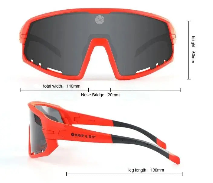 Drip & Rip™ Vibe Series Baseball and Softball Sunglasses - Magma