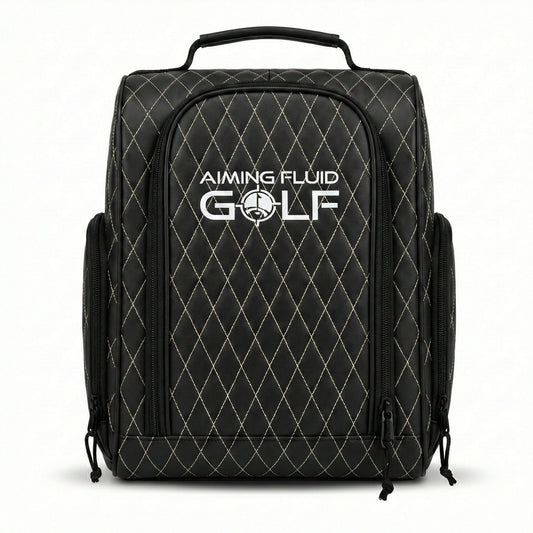 Premium Golf Shoe Bag – Vented Leather Shoe Storage